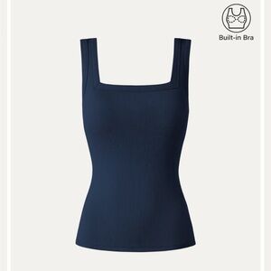 OGL Navy Tank Top with Built-in Bra